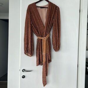 Retrofete wrap dress in XS